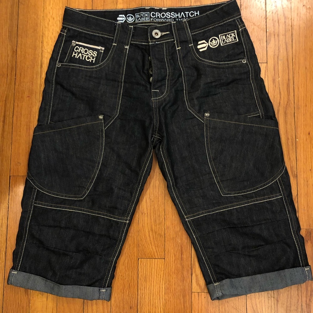 Crosshatch Black Label men’s denim shorts 30 waist